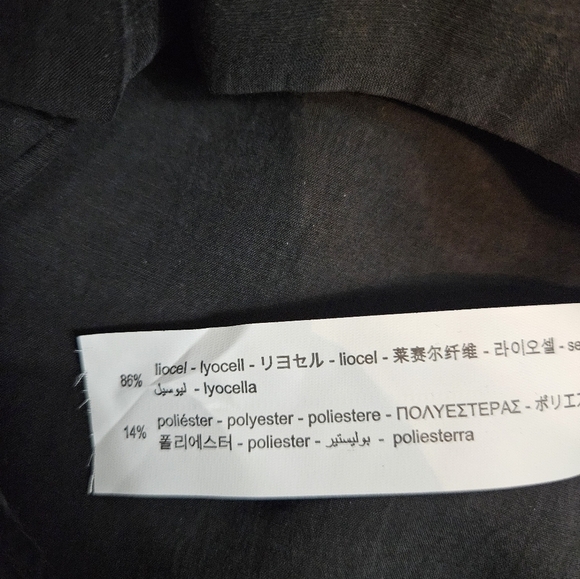 Zara TRF Collection Black Silky Long Sleeve Wrap Blazer Romper Size Small J46 - Picture 9 of 11